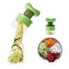 Aczyqws 1 Pack Handheld Spiralizer Vegetable Slicer, Upgrade 4 in