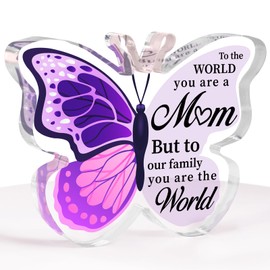 Christmas Gifts for Mum, Best Mum Gifts from Daughter - Acrylic Butterfly Plaque Mum Birthday Gifts, Unique Mothers Day Birthday, Xmas Gifts for Mum, Birthday Presents for Mum, Mothers Birthday Gifts