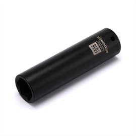 MIXPOWER 1/2" Dr. x 15/16 Inch Extra Long Deep Impact Socket, 6 Point, Cr-Mo Alloy Steel, 5 Inch Length, 15/16"