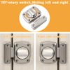 Alise Gate Latch Slide Bolt Latches Lock,Large Size Safety Double