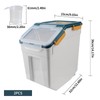 Large Flour Storage Container 25 lb, Airtight Rice Storage Bin