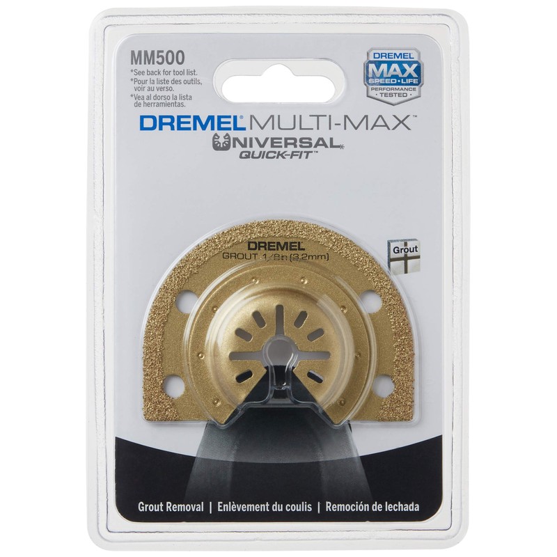 Dremel MM500 1/8-Inch Multi-Max Carbide Grout Blade , Gold