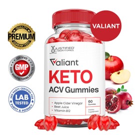 (5 Pack) Valiant Keto ACV Gummies Advanced Formula 1000MG Valiant Keto Gummies Apple Cider Vinegar Formulated with Pomegranate Beet Juice Powder B12 Vegan Non GMO 300 Gummys
