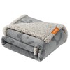 Feandrea Waterproof Dog Blanket, Sherpa Fleece Pet Blanket for Small