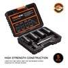 THINKWORK 1/2 Inch Drive Lug Nut Removal Tool, 5-Piece Wheel