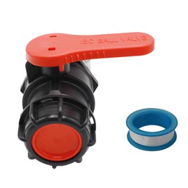 IBC Tote Valve, 2.95" Coarse Thread IBC Tote Adapter, 75mm NPT DN50 Heavy Duty Tote Tank Drain Ball Valve Connector Replacement for IBC Tote Water Liquid Container
