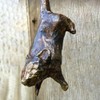 HUSHUI Door Knocker, Cat Door Knocker Sculpture Cat Catch Mouse