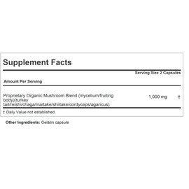 ANDREW LESSMAN Immune Mushroom Complex 60 Capsules – Organic Full Spectrum Blend of Seven Mushrooms – Supports Healthy Immune Function – No Additives. Mushroom Complex Supplement