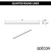 Questech Decor Quarter Round Tile Trim, 1/2 x 12 Inch