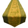 Table Runner Elephant Tablecloth Tablerunner Elegant Thai Silk (green)