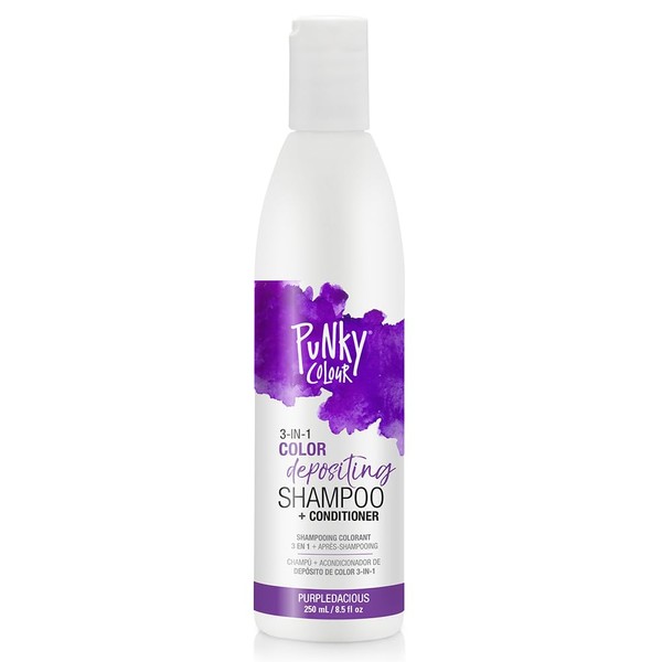 Punky Colour 3-in-1 Color Depositing Hair Cleanser & Conditioner, 8.5 fl oz. (Purpledacious)