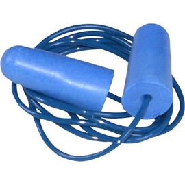 Disposable Soft Polyurethane(PU) Foam Metal Detectable Ear Plugs NRR 32 dB with Cord (100)