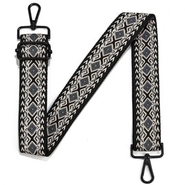Black Hardware Purse Strap Adjustable Replacement Belts Wide Bag Straps for Canvas Crossbody Purses Messenger Bags Shoulder Handbags…