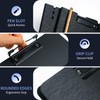WORPSON Clipboard Folder, with Dual Metal Clips, Embossed-Texture, Folding 360°
