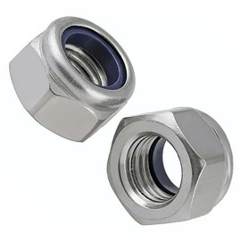 Premium Locking Nuts Nylon insert Lock Nut Steel Nyloc DIN 985 Pack of: 50 Thread Diameter - M3 (3mm) Pitch - 0.5mm