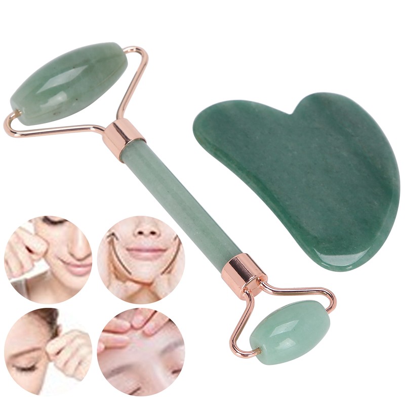 Portable Roller Massager with Heart Shaped Scraping Board Body Massage