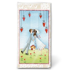 Paper+Design Lovers Forever Handkerchiefs, Pack of 10