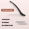 Pinzas Pelo Peluqueria,6 Clips de Pico de Pato de Acero