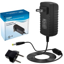 HQRP AC Adapter/Power Supply for Casio LK-35 / LK35 / LK-70S / LK70S Keyboards Replacement [UL Listed] Plus HQRP Euro Plug Adapter