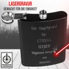 Design your own hip flask with engraving made of stainless