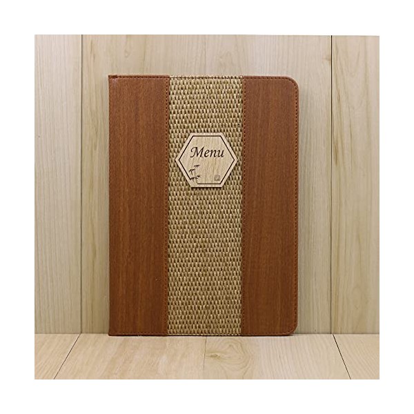 pont du monde Menu Table Wood Grain Menu Book Menu