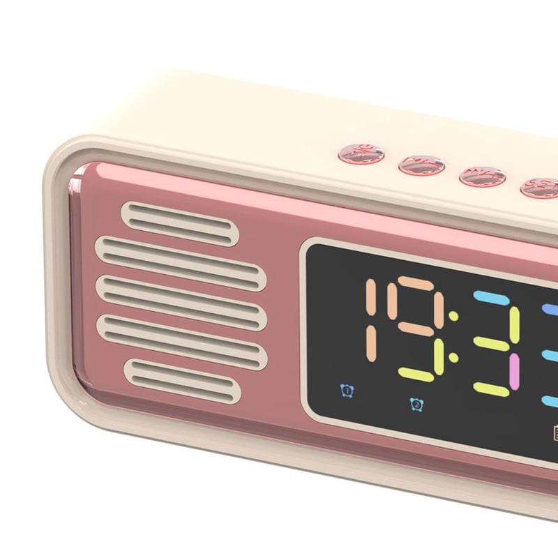 Bluetooth Speaker Portable Innovative Retro Tabletop Alarm Wireless Speaker with