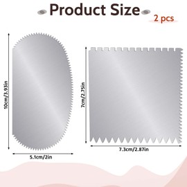 Steel Pottery Tools Serrated Scraper Clay Ribs Stainless Steel Sculpture Modeling Cutter Scraper Crafts Tool Ceramics Sculpting Tools Kits for Sculpting Texturing Artists Modeling Potter