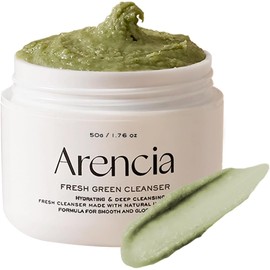 Alencia Green Rice Cake Cleanser (Small) – Moisturizing & Brightening with Rice Water, Rice Powder & Green Tea, Vegan & Cruelty-Free