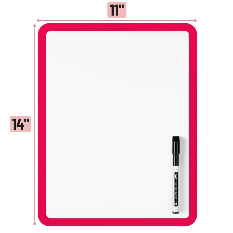 Mr. Pen- Dry Erase Board, 14' x 11', Black Dry