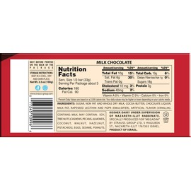 Elite Milk Chocolate Bars, 3.5 oz (4 Pack) | Smooth & Creamy | Premium Rich Milk Chocolate | Gluten-Free | Product of Israel