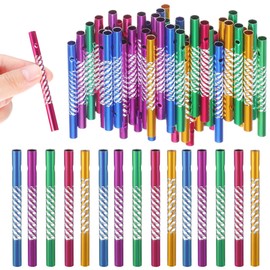 DIY Wind Chime Tubes: 50pcs Aluminum Outdoor Decor DIY Kit for Garden, Patio, Yard - 8cm Aluminum Wind Chime Tubes with Mixed Colors