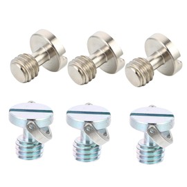 IWOWHERO 6pcs Camera Ring Mounting Screws for Tripod Ball Head Quick Release Plates Durable Construction Compatible with Various Camera Brackets and Plates Random Color