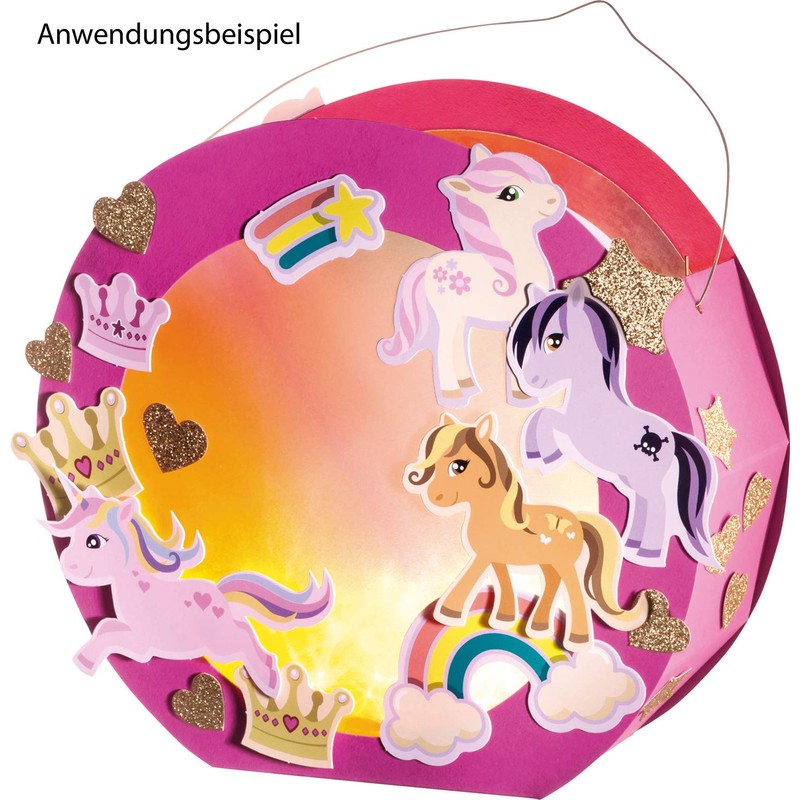 folia 682002 Lantern Cuts Rainbow Made of Transparent Paper 115