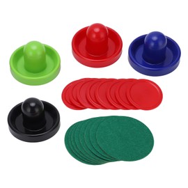 AMONIDA Juego de Discos de Empujadores de Hockey de Mesa, Kit de Empujador de Disco de Hockey Multicolor de Franela de Plástico para Competición para Juegos de Mesa