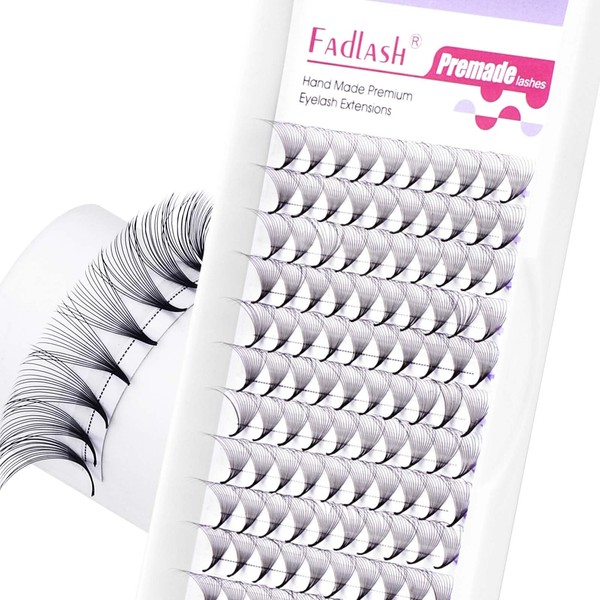 FADLASH Premade Lash Fans D Curl Premade Fans Eyelash Extensions