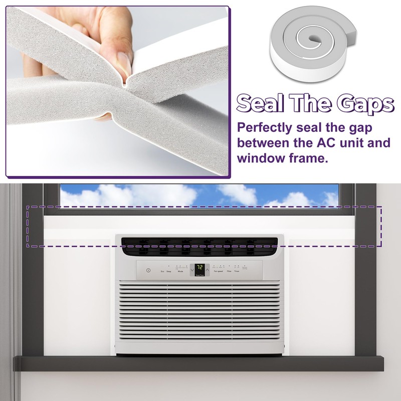 Mxclimate Window AC Insulated Foam Panels with Aluminum Foil Heat