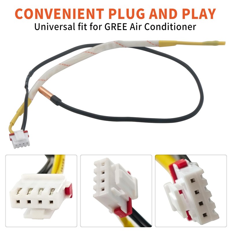 Air Conditioner Temperature Sensor Thermistor Probe Freeze Control Sensor Universal