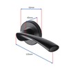 Matt Black Twist Lever on Rose Handle Set- Latch &