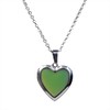 Baoblaze Elegant Multi Color Change Heart Stone Locket Pendant Mood