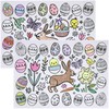 Iconikal Color-Your-Own 2-Sided Reversible Disposable Paper Place Mats, 14 x