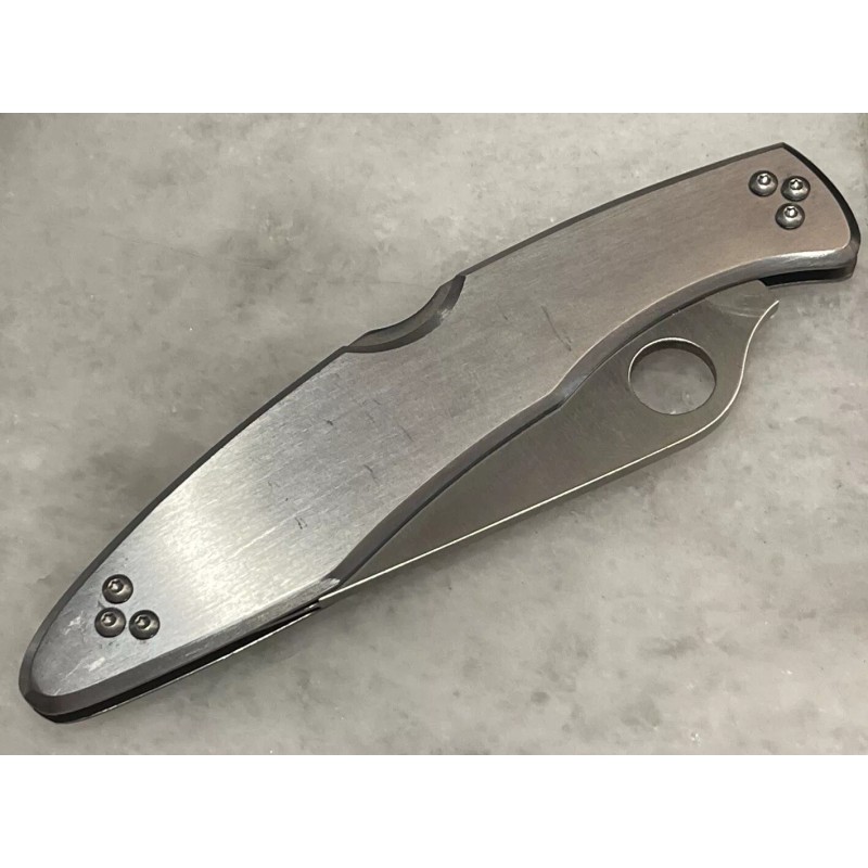 DH Stainless Screws to Plug Spyderco Police C07 Delica 4