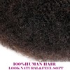 Afro Kinky Bulk Human Hair For Dreadlock Extensions Repair Locs,Twist