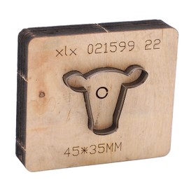 Natudeco Leather Cutting Die Bull Head Shape Leather Stamping Tool DIY Craft Collections Accessories for Wallets Belts