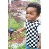 BapronBaby Black Checkerboard Bapron - No Neck Tie Safer Bib