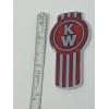KW kenworth kw emblem metal truck semi chrome set red