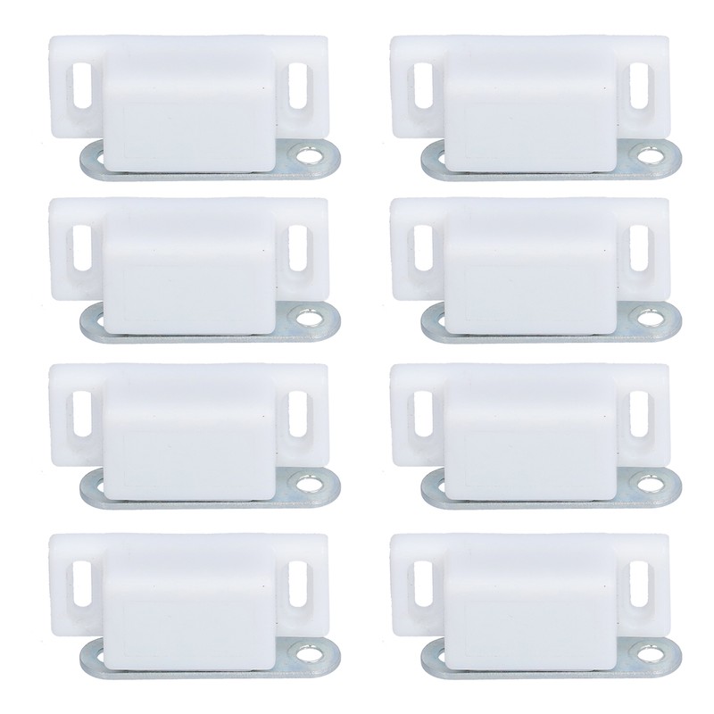 8 Set Stainless Steel Magnetic Door Catch Cupboard Closet Cabinet