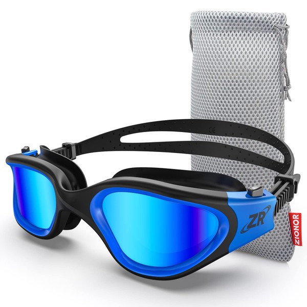 ZIONOR G1 Polarized Mirror Swimming Goggles for Unisex Adult Men Women Anti Fog 100% UV Diving Goggles