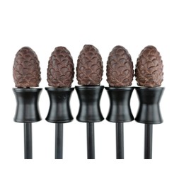 CLEVER GARDEN Heavy Duty Decorative Hose Guide - Pinecone, 5 Pack