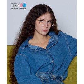 Firmoo Blue Light Blocking Glasses for Women/Men, Geometric Computer Gaming/TV/Phones Glasses Pink