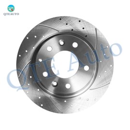 PM Auto Rear 280mm Drilled Slotted Brake Disc Rotors For 2006-2012 Ford Fusion